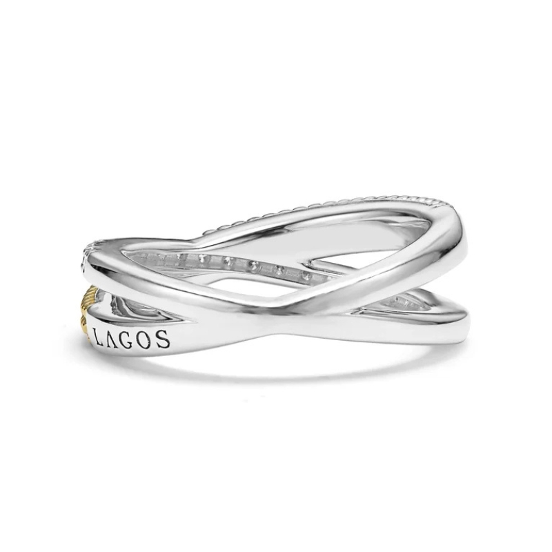 LAGOS Caviar Lux Crossover X Diamond Ring