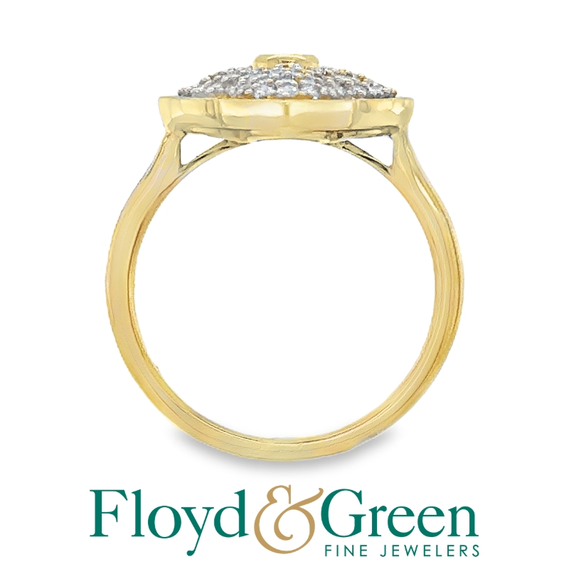 Diamond Bezel Set & Cluster Ring