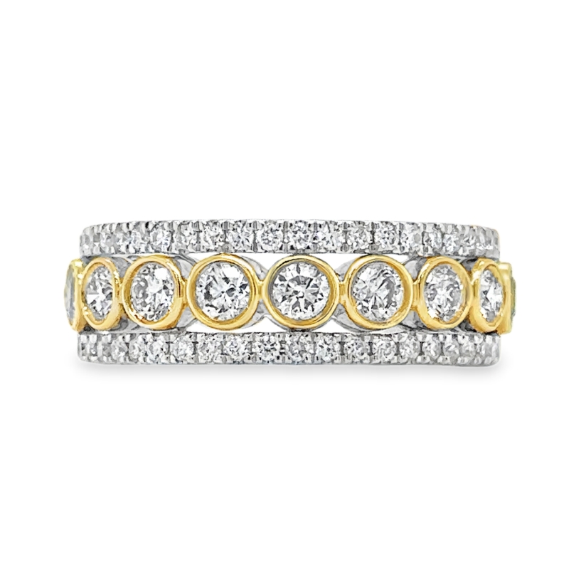 3-Row Diamond Band