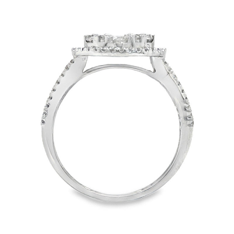 Diamond Cluster Halo Ring