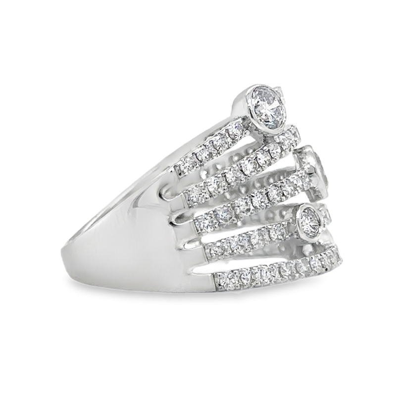 5 Row Diamond Ring