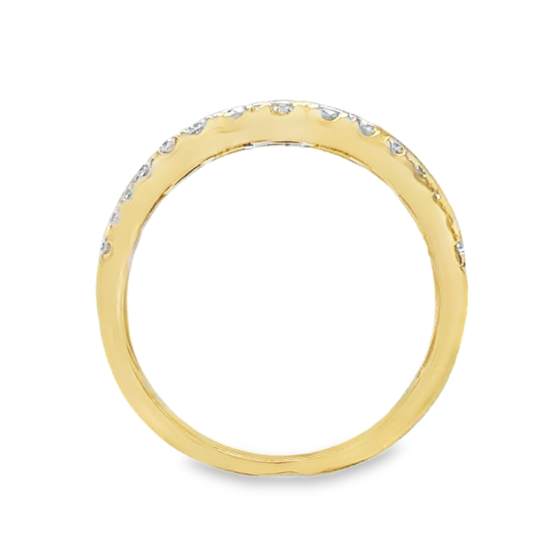 3-Row Diamond Ring