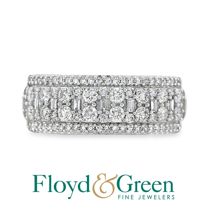 Diamond 5 Row Ring