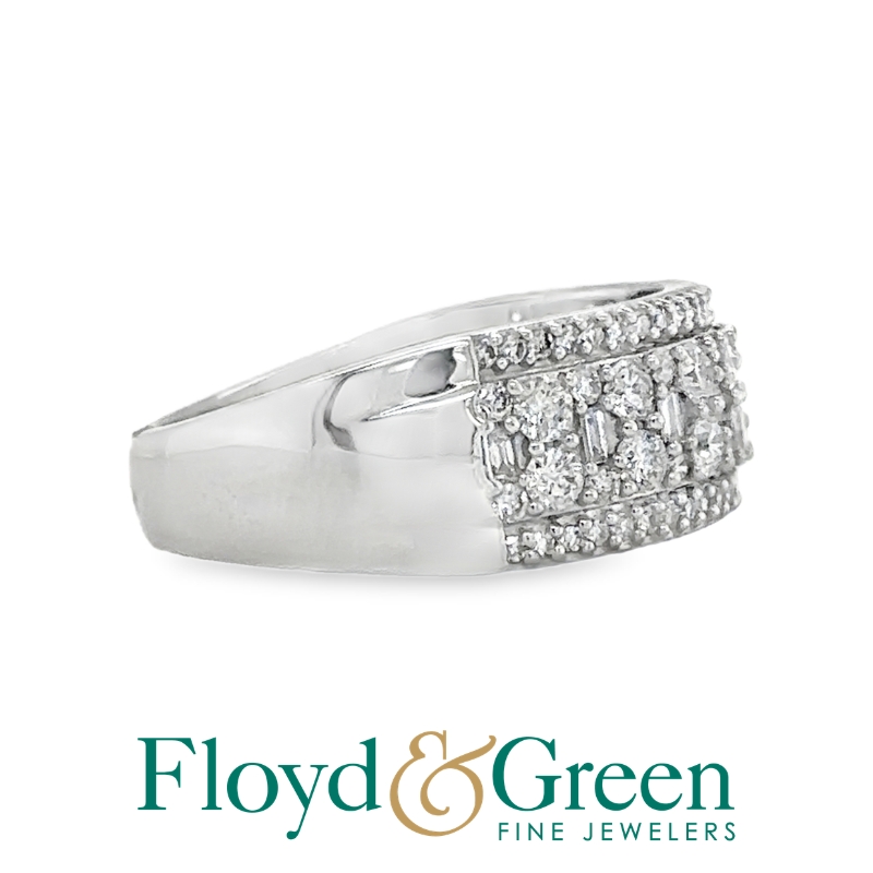 Diamond 5 Row Ring