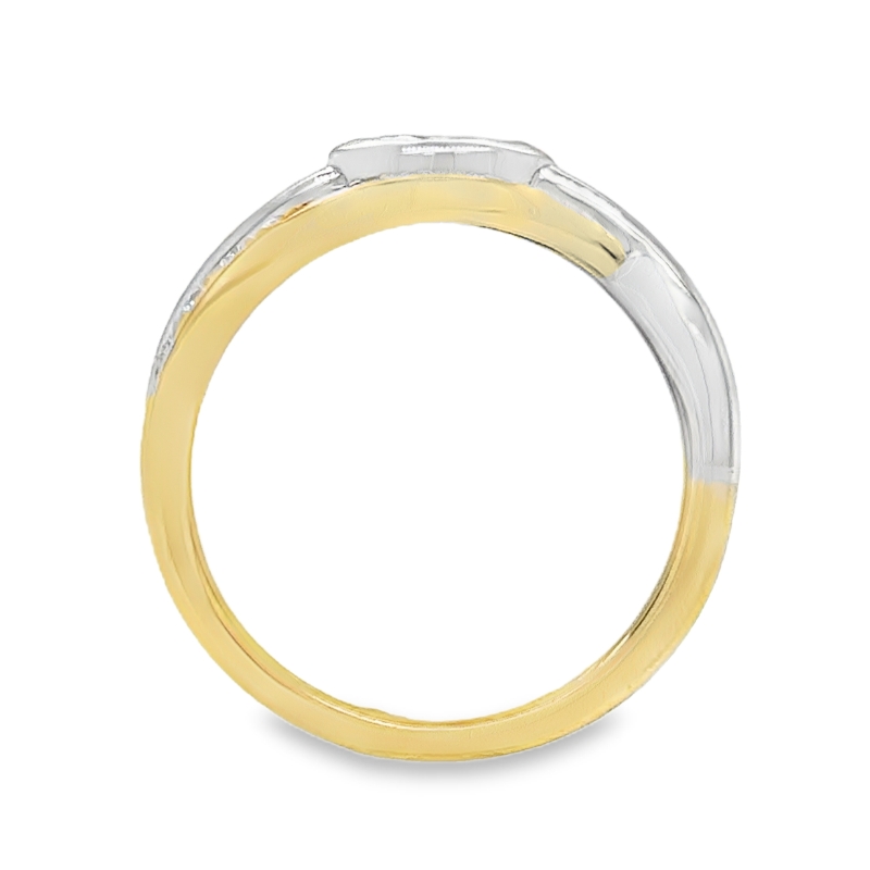 Two Tone Diamond Ring