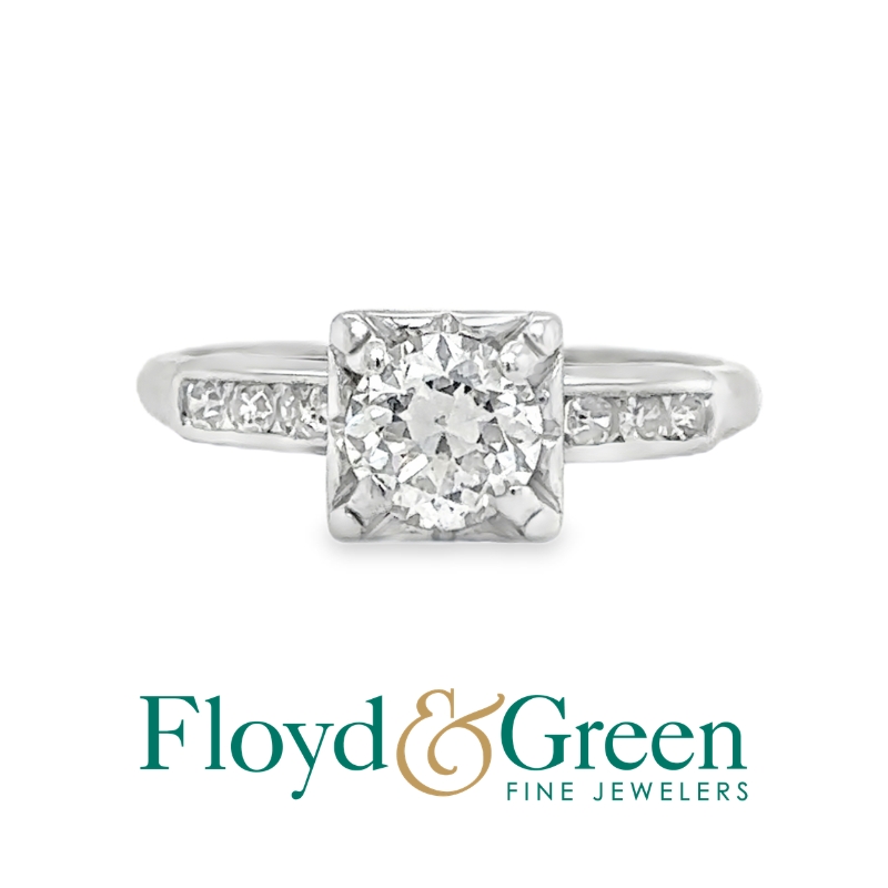 Art Deco Diamond Engagement Ring