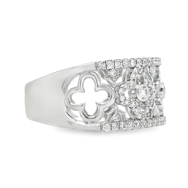 14KW Diamond Fashion Ring 0.73ct Size 7