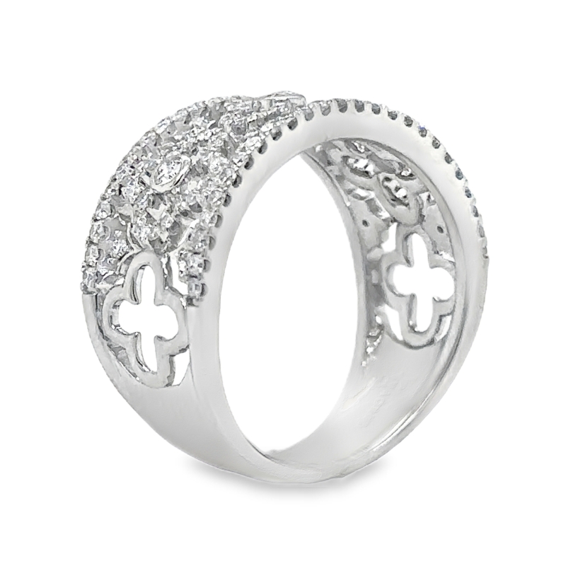 14KW Diamond Fashion Ring 0.73ct Size 7