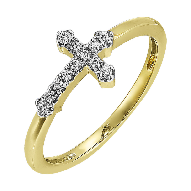 Horizontal Diamond Cross Ring