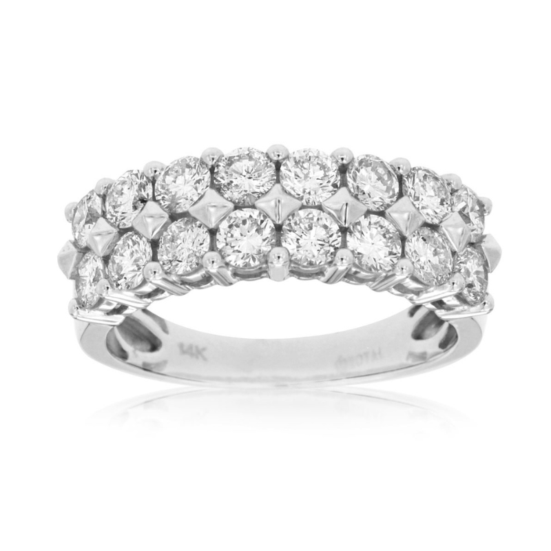 14KW Diamond Band 1.68ctw Size 7
