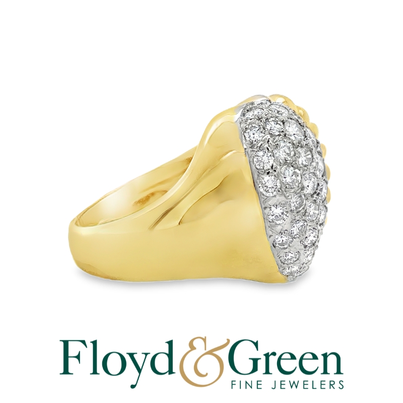 Diamond Half-&-Half Heart Ring