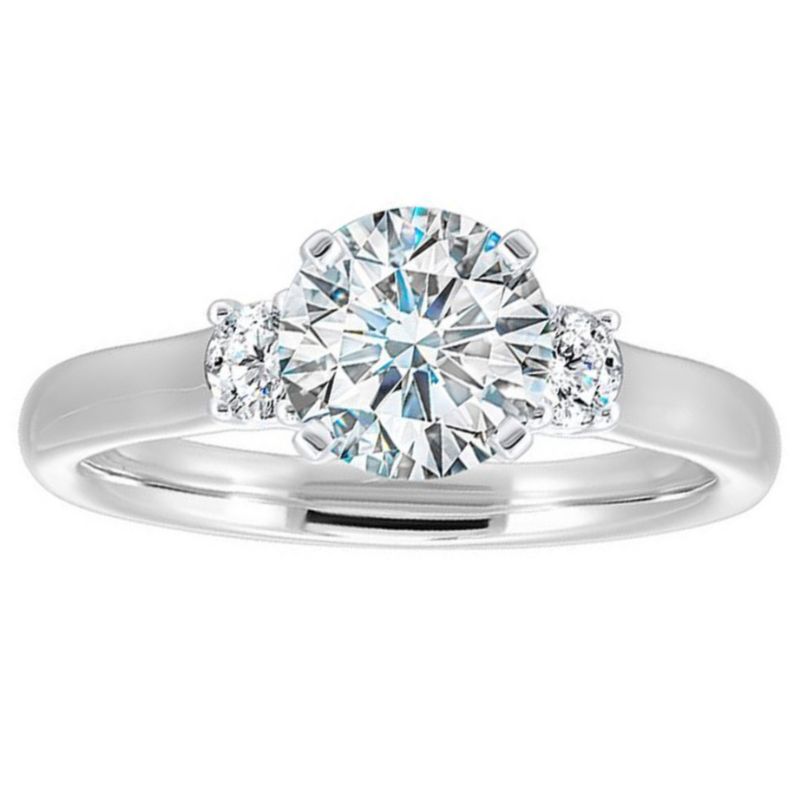 3 Stone Engagement Ring Setting
