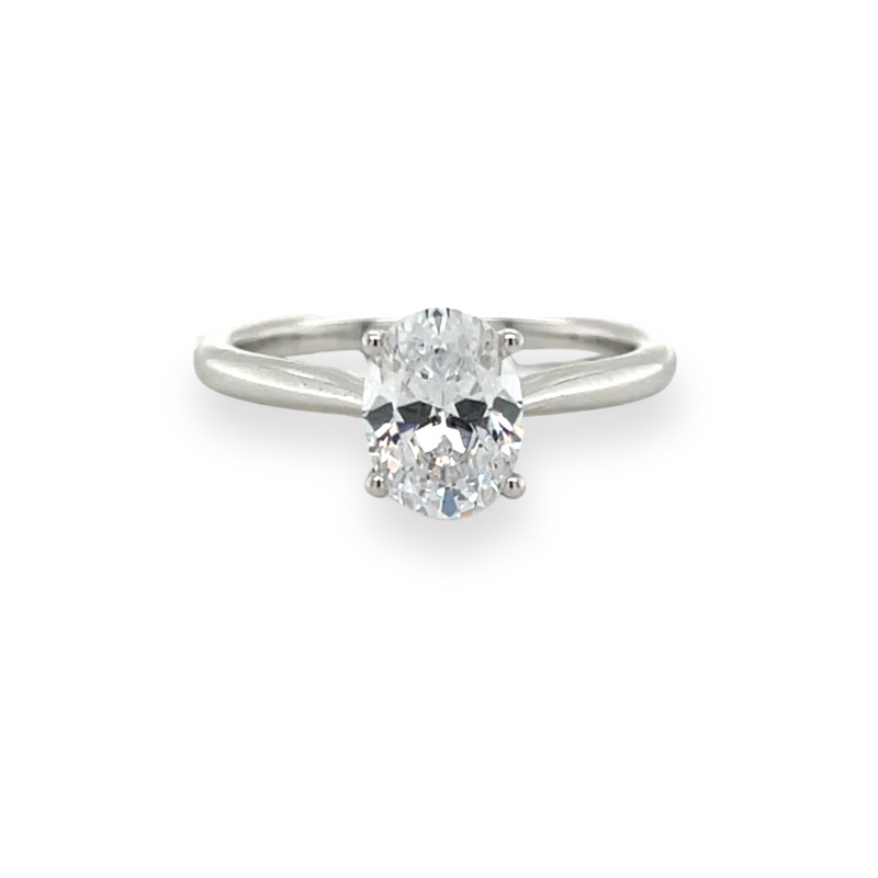 Hidden Diamond Solitaire Engagement Ring Setting