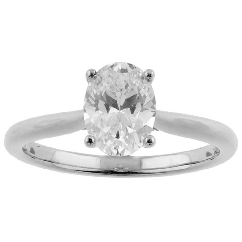 Hidden Diamond Solitaire Engagement Ring Setting
