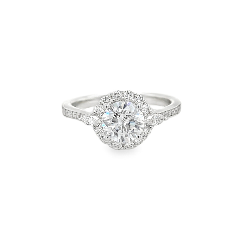 Diamond Halo Engagement Ring Setting
