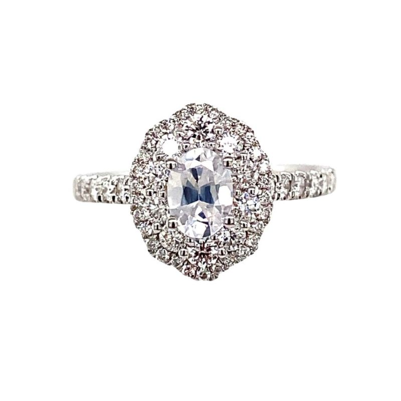 Diamond Double Halo Engagement Ring Setting