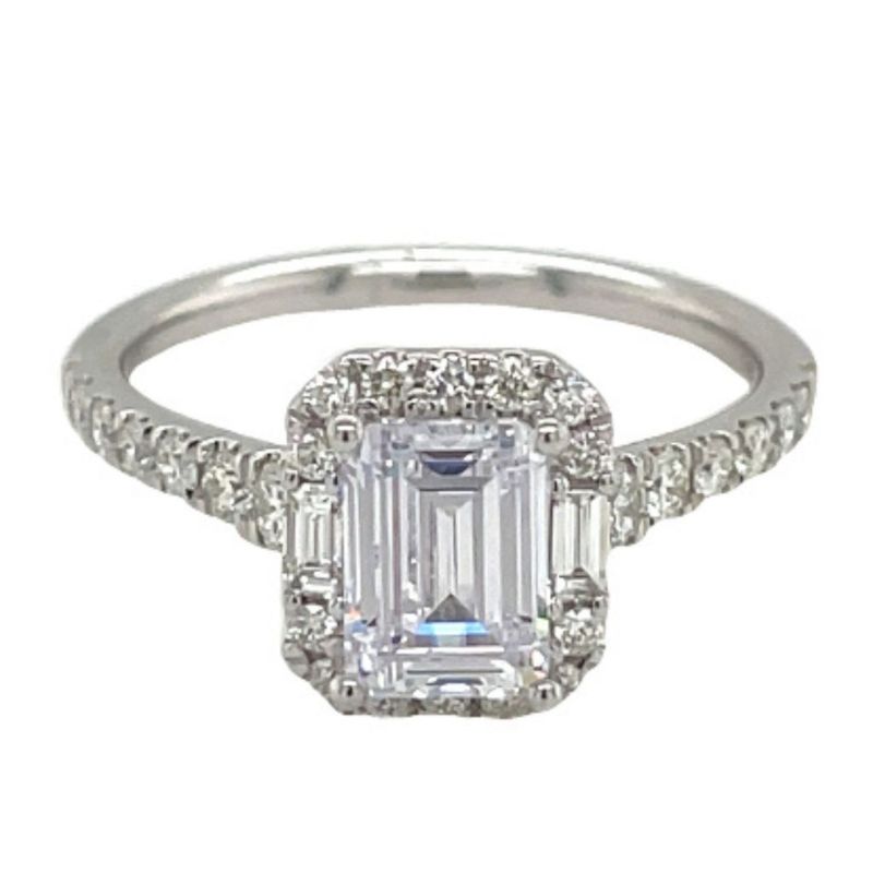 Diamond Halo Engagement Ring Setting