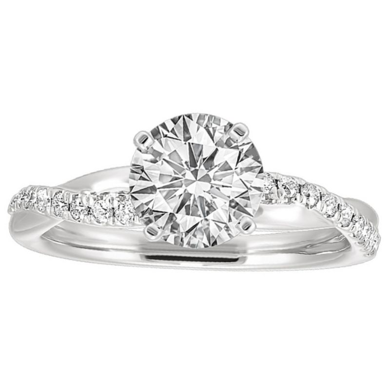 Double Twist Engagement Ring Setting