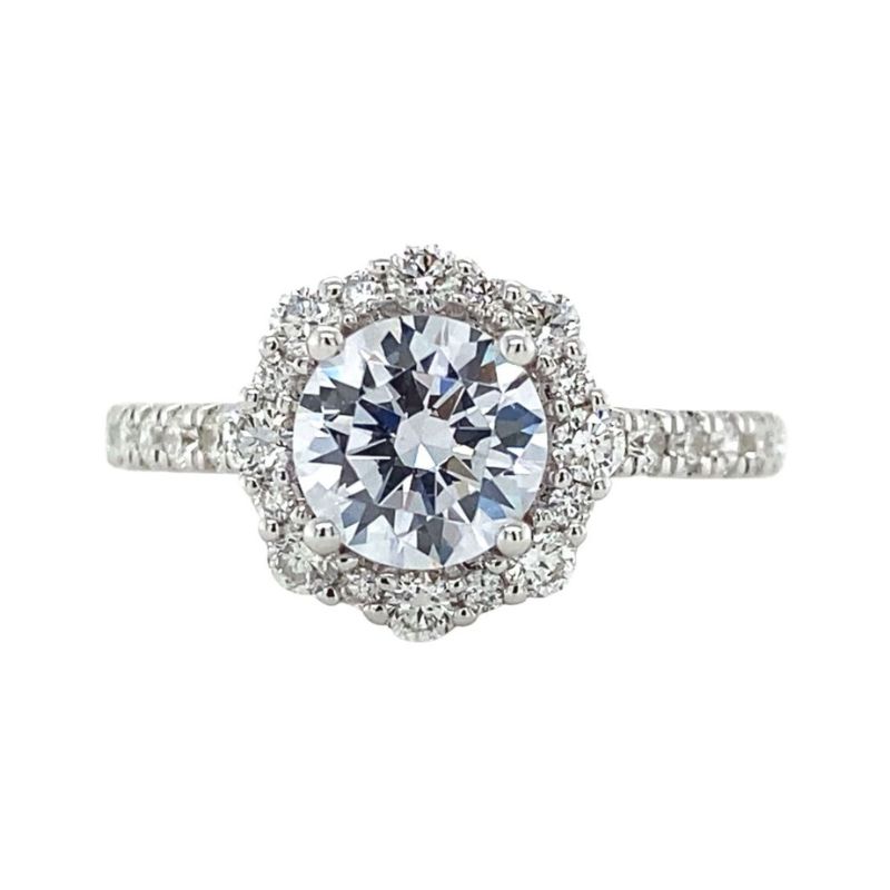 Diamond Halo Engagement Ring Setting