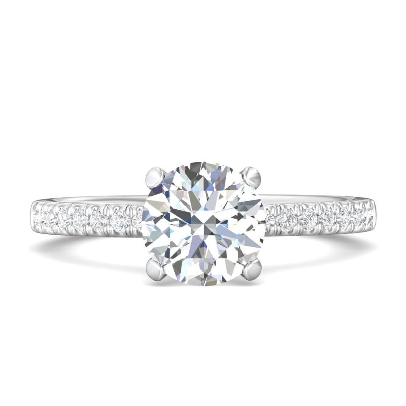 PL Diamond Fancy Solitaire Engagement Ring .22ctw H-I SI2 Size 6.5
