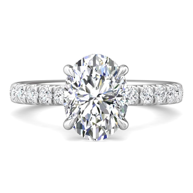 PL Fancy Solitaire Diamond Engagement Ring .59ctw H-I SI2 Size 6.5