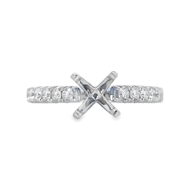 Diamond Cathedral Engagement Ring Setting