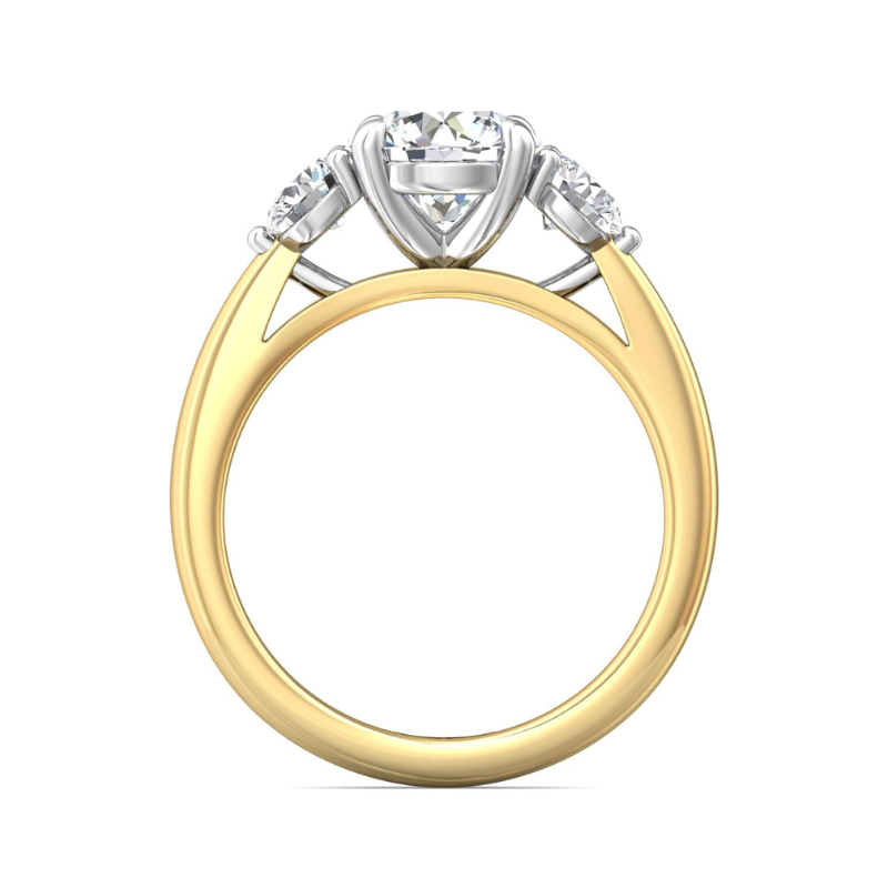 14KY/W Engagment Ring with Dia .61ctw Size 6.5