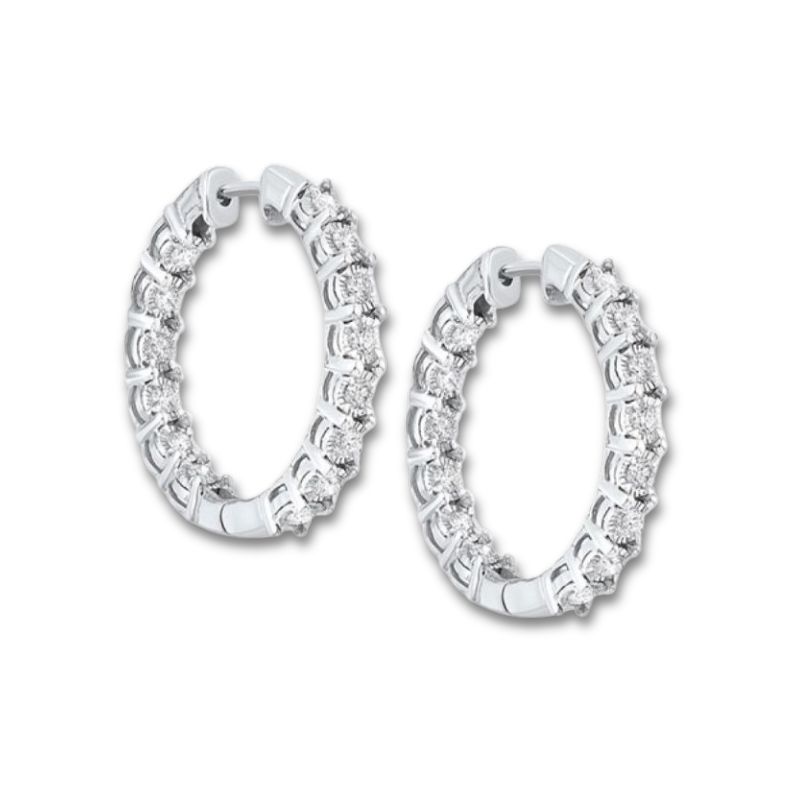 Tru Reflection Diamond Stud Earrings