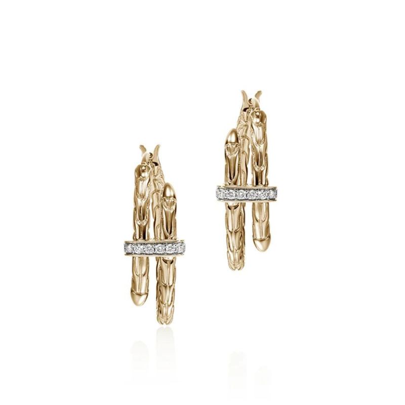 JOHN HARDY Small Spear Hoop Earrings