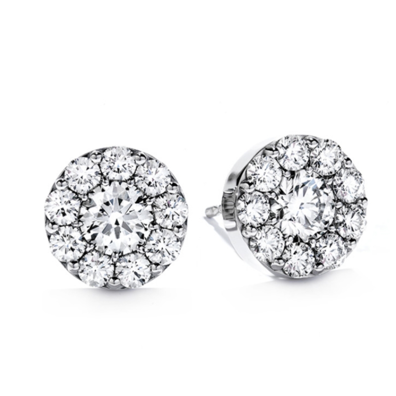 18KW Fulfillment Diamond Stud Earrings .99ctw I-J VS-SI