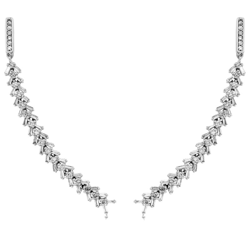 Diamond Vine Dangle Earrings
