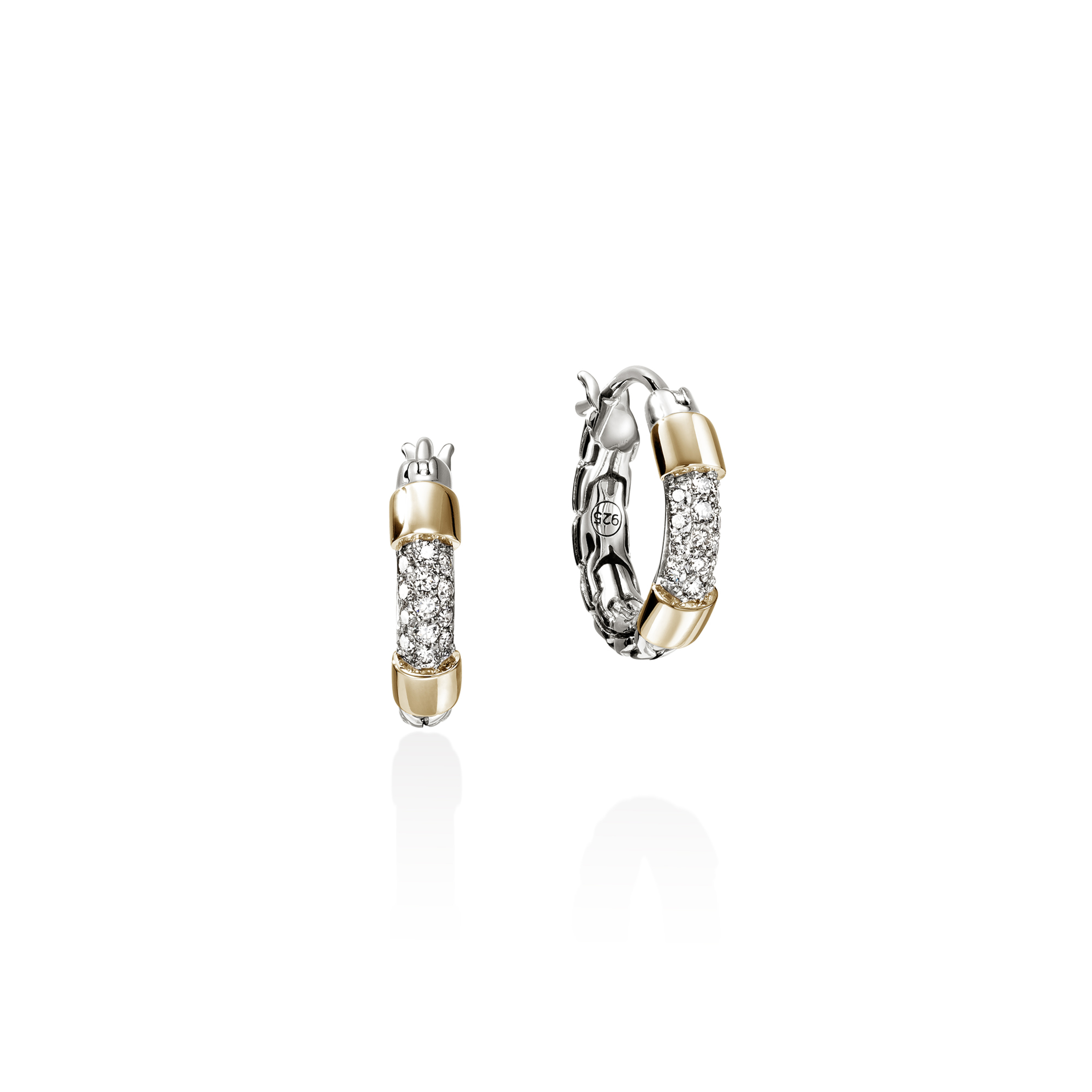JOHN HARDY Essentials Diamond Hoop Earrings