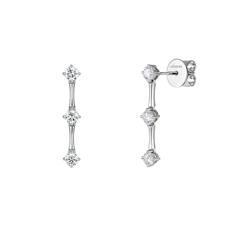 18KW Serena Diamond .66ctw G-H SI Drop Earrings