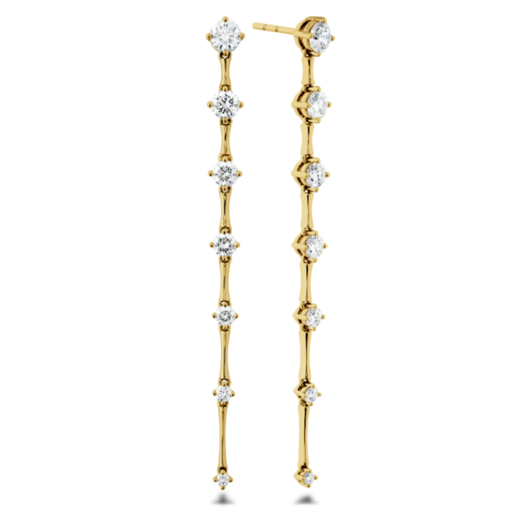 18KY Cadence Drop Earrings 1.16ctw G-H SI