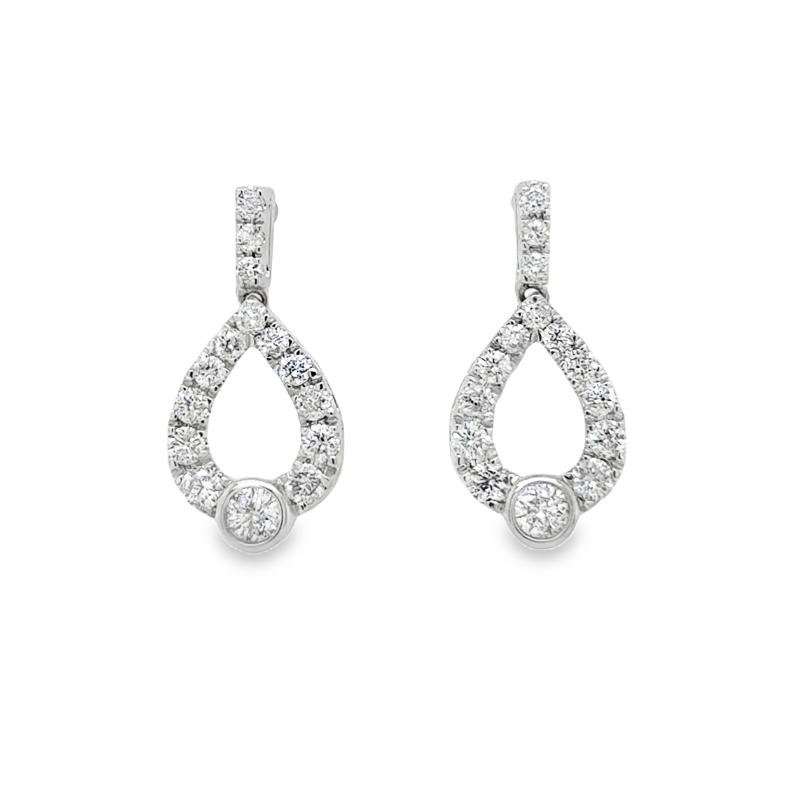 Teardrop Diamond Earrings