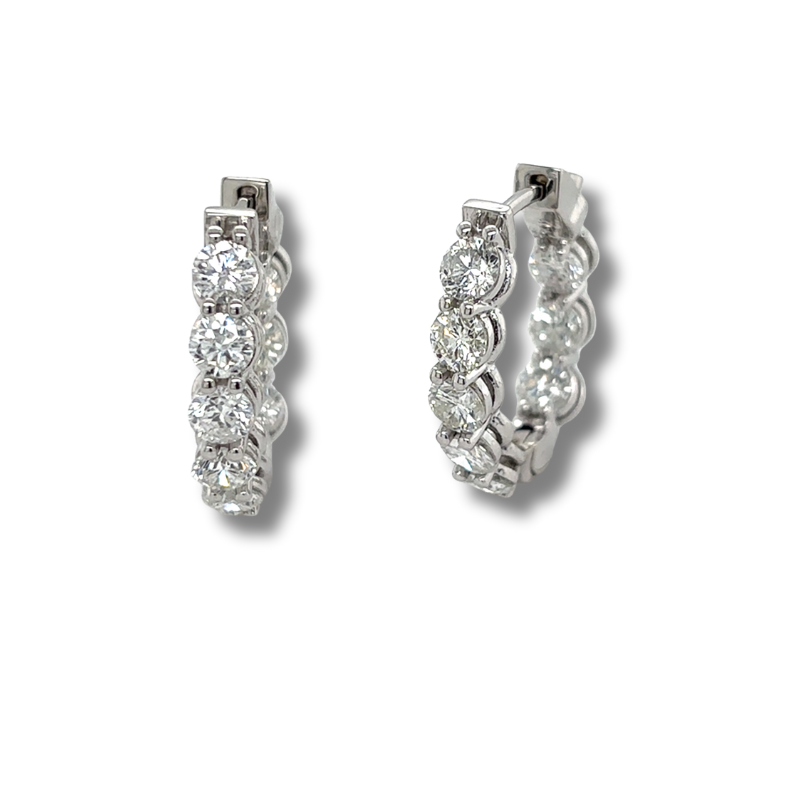 Inside-Out Diamond Hoop Earrings