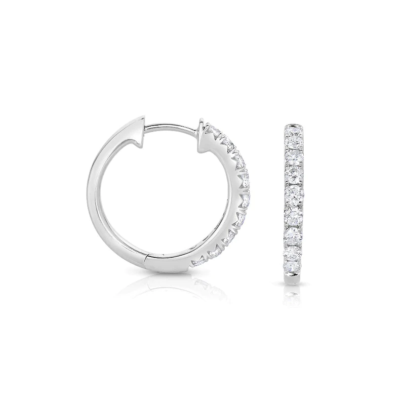 Mini Diamond Hoop Earrings