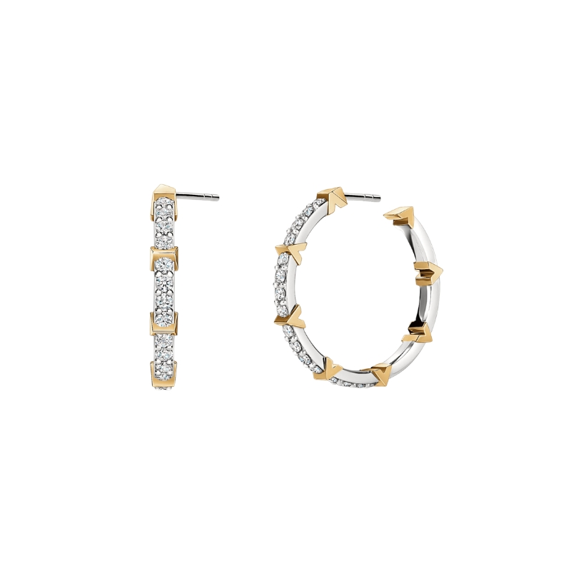 HEARTS ON FIRE Copley Pavé Diamond Hoop Earrings