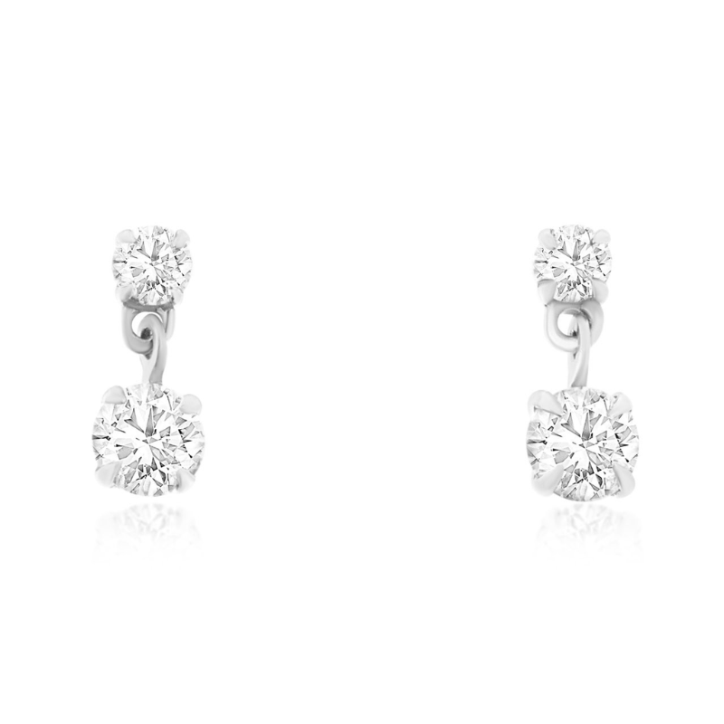 14KW diamond 0.33ctw drop earrings