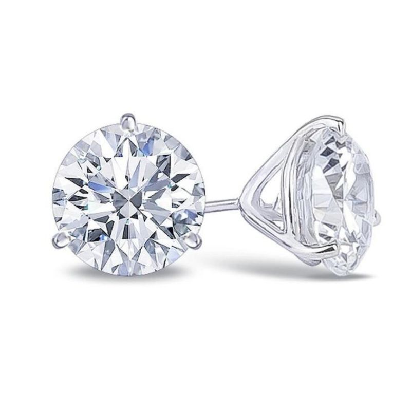 Diamond Stud Earrings 0.80ctw