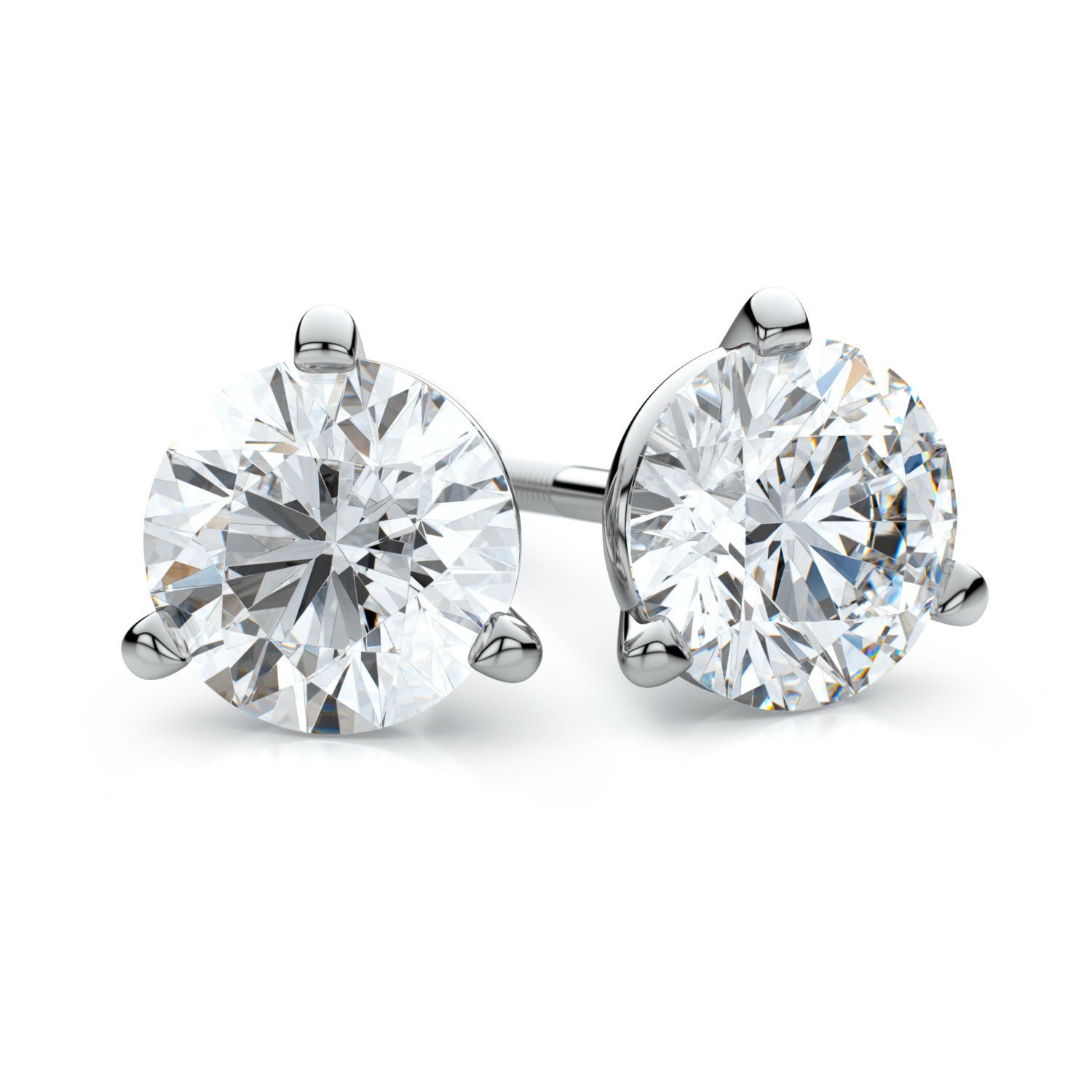 Lab Grown Diamond Stud Earrings 1.07ctw