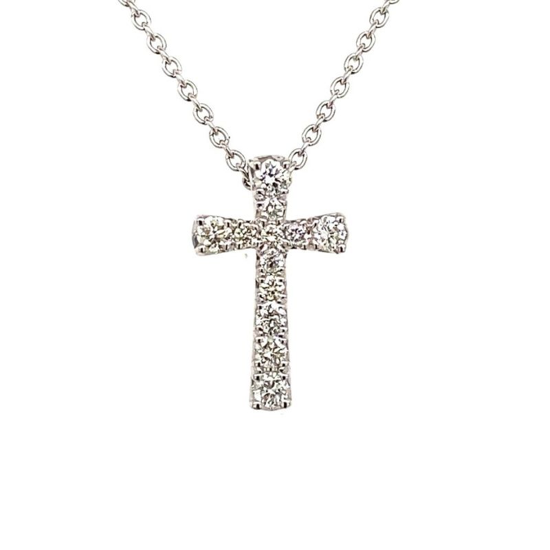 Diamond Cross Pendant Necklace