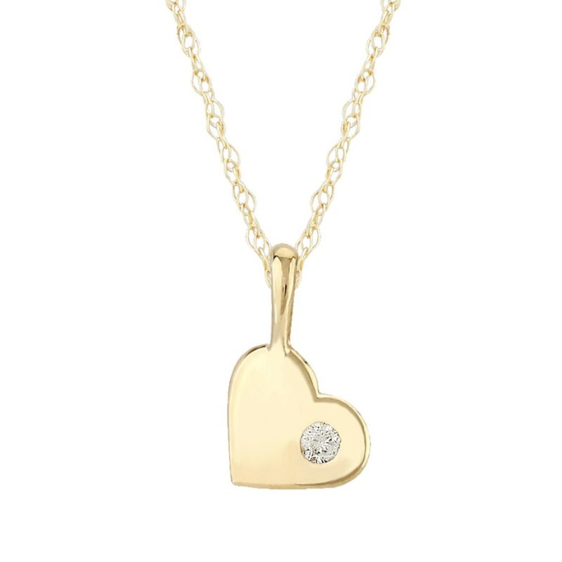 CARLA Diamond Heart Pendant Necklace