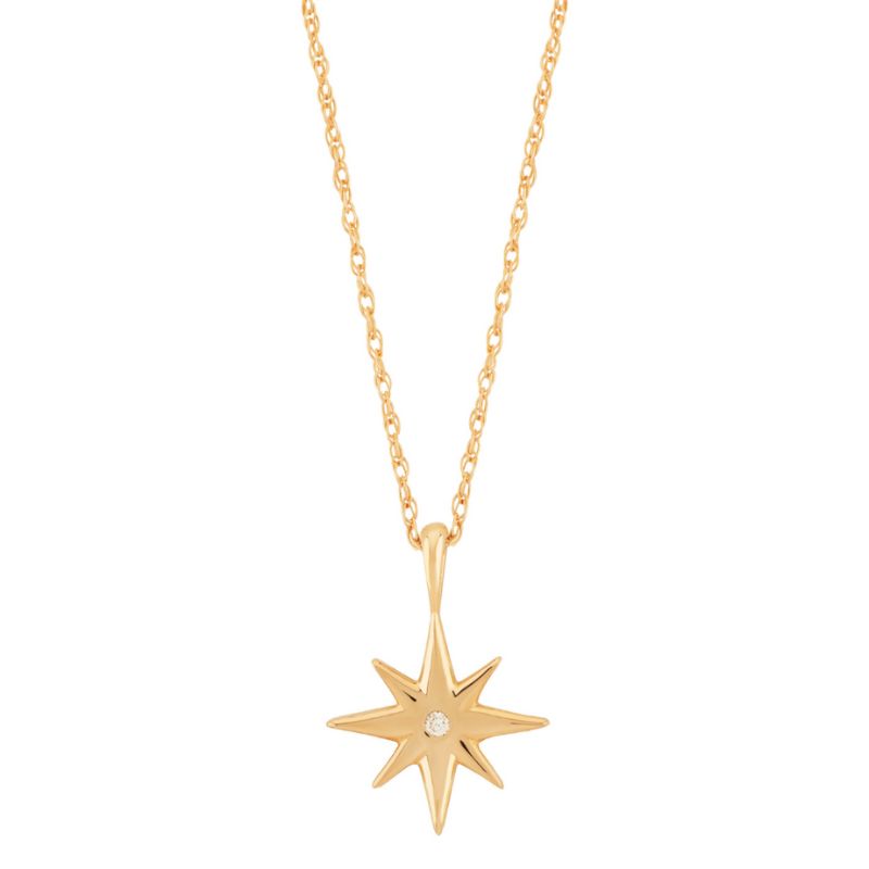 CARLA Starburst Diamond Pendant Necklace