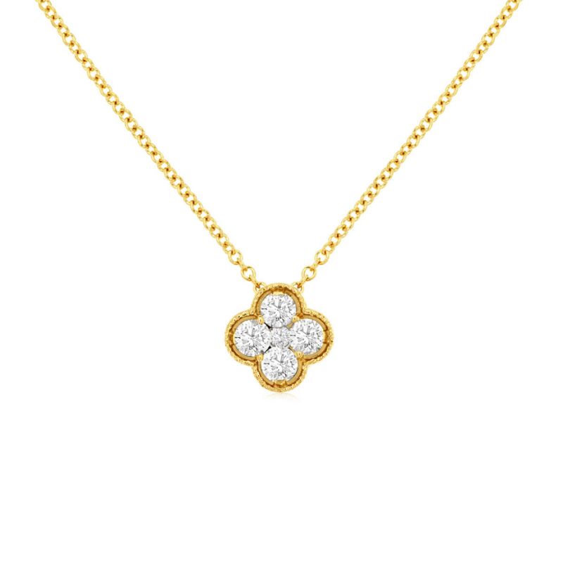 Diamond Clover Pendant