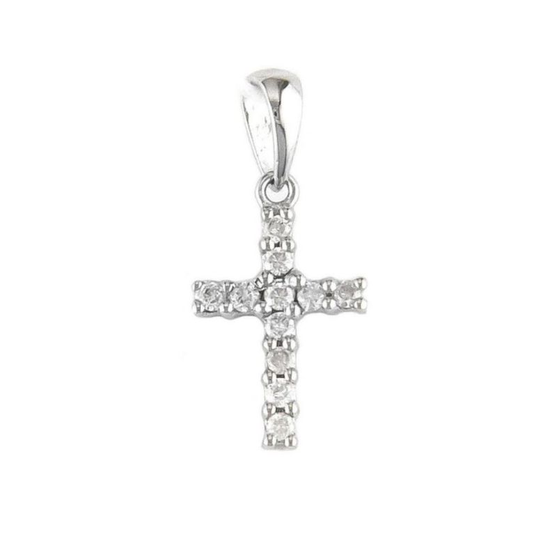 Small Diamond Cross Pendant