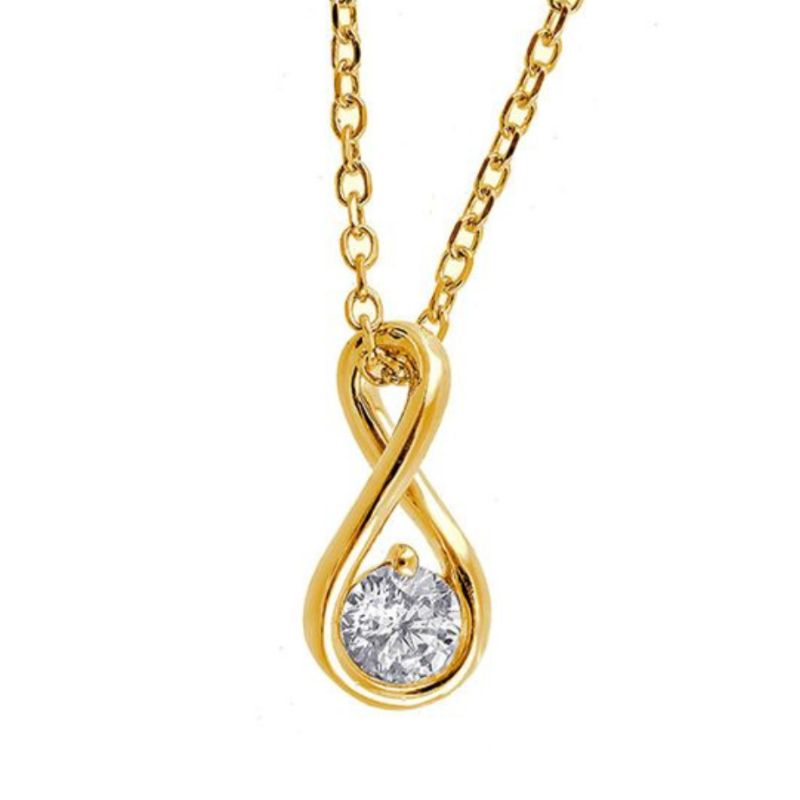 Diamond Infinity Pendant Necklace