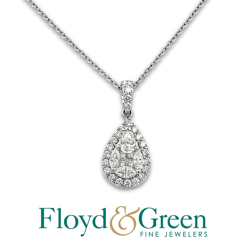 Diamond Illusion Pendant Necklace