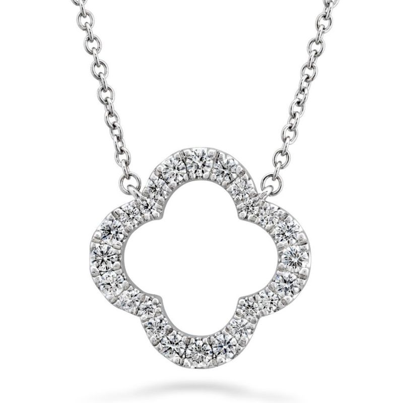 HEARTS ON FIRE Signature Petal Pendant Necklace 00116004628