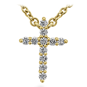 HEARTS ON FIRE Signature Small Cross Pendant Necklace